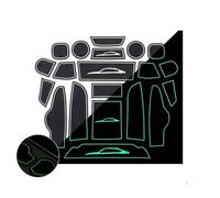 Alfombrilla Antideslizante para Coche, 20 Unidades, con Ranura para Puerta, para Consola Central, Posavasos para BMW X3 F25 X4 F26 2011-2018 Protege la Superficie Original del vehículo.(Bianco)