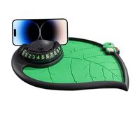 Alfombrilla antideslizante para coche, alfombrilla de teléfono antideslizante para automóviles - Estera de tablero antideslizante multifuncional con forma de hojas | Accesorios ligeros y ligeros