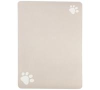 Alfombrilla Antideslizante para Comida de Mascotas, Diatomita Café | Huella Decorativa, Base Estable para Cuenco, Zona de Agua y Uso Exterior, Adecuado para Gatos Ocupados