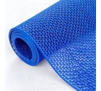 Alfombrilla Antideslizante para Ducha De PVC, Malla Antideslizante, Alfombra para Sauna, Baño, 90x300 Cm, Impermeable, Comercial, para Baño, Piscina Y Cocina(Blue,120x300cm/4x10ft)