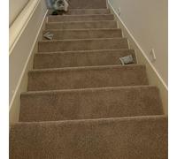 Alfombrilla Antideslizante para escaleras, 10 Unidades de Alfombrillas Antideslizantes de Madera para escaleras de 30" x9,5 - Cubiertas para escalones con Borde Redondeado de fácil instalaci