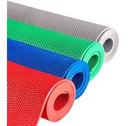 Alfombrilla Antideslizante para Exteriores, 90 X 300 Cm, De PVC, Tapete De Baño Antideslizante, Antifatiga, Resistente, para Baño, Piscina, Hoteles, Cocina, Restaurante(Red,120x300cm/4x10ft)