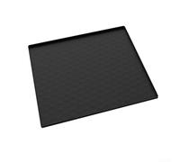 Alfombrilla antideslizante para lavadora y secadora para máquinas de carga superior con tela absorbente y base de goma TPR para proteger superficies (65 x 60 negro)