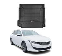 Alfombrilla antideslizante para maletero de coche, compatible con Peugeot 508 II Kombi 2018-2022, de OMAC Premium 3D, alfombrilla para maletero, borde alto, de goma, color negro