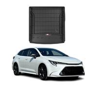 Alfombrilla antideslizante para maletero de coche, compatible con Toyota Corolla Touring Sports 2019-2022, de OMAC Premium 3D, para maletero, borde alto, de goma, color negro