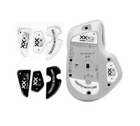 Alfombrilla antideslizante para mouse Logitech MX Master 4, bordes redondeados curvos, patines, compatible con mouse inalámbrico Logitech MX Master 4 (blanco)