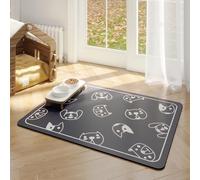 Alfombrilla Antideslizante Para Perros Y Gatos Absorbente De Agua Secado RáPido Alfombrilla Para Proteger El Suelo Del Perro Mat De Comida Para Mascotas Carpet Para Mascotas (35x50 cm,Color 5)