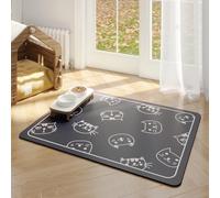 Alfombrilla Antideslizante Para Perros Y Gatos Absorbente De Agua Secado RáPido Alfombrilla Para Proteger El Suelo Del Perro Mat De Comida Para Mascotas Carpet Para Mascotas (50x70 cm,Color 1)