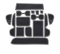 Alfombrilla Antideslizante Para Puerta Interior Coche Alfombrilla Para Taza Alfombrilla Con Ranura Funda Para Toyota RAV4 XA50 2019-2023 15 Uds(Blanco)