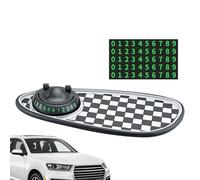 Alfombrilla antideslizante para salpicadero | Soporte de teléfono para salpicadero de coche | con número de estacionamiento temporal, organizador multifunción para llaves, gafas de sol, gadgets