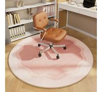 Alfombrilla antideslizante para silla de oficina y hogar, almohadilla protectora para suelo (120 x 120 cm, rosa) - Ideal para computadora, juegos y suelos de madera - Diseño duradero y elegante