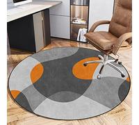 Alfombrilla antideslizante para silla de videojuegos de 160 cm, para alfombras y suelos duros, protector redondo multiusos para oficina en casa y configuración de juegos