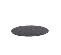 Alfombrilla antideslizante para tocadiscos de fieltro antideslizante, almohadilla de reducción de vibraciones para golpes suaves y reducidos, lana negra, alfombrilla giratoria