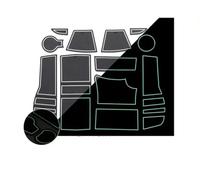 Alfombrilla Antideslizante Ranura Puerta, Alfombrilla Taza, Accesorios Estilo, 12 Piezas/Juego para Peugeot 2008 E-2008 GT Line 2019-2024 2023 Protección(Bianco)