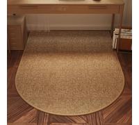 Alfombrilla antideslizante semicircular gruesa para silla de oficina, protector de suelo para computadora, 100 x 120 cm, PVC duradero, ideal para uso doméstico y oficina, estilo 3