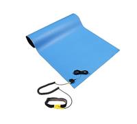 Alfombrilla antiestática, kit de alfombrilla de soldadura ESD para PC, reparación de computadoras, electrónica, incluye pulsera ESD y cable de conexión a tierra