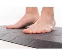 Alfombrilla antifatiga MATTEO alfombrilla de trabajo ergonómica negra base al...