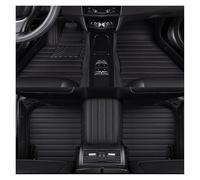 Alfombrilla automóvil Alfombrillas De Estilo A Rayas para Coche Accesorios Cuero Artificial para Mercedes para Benz W223 4Seat 2021 2022 2023 Alfombrilla para Coche(Negro)