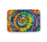 Alfombrilla Baño Arte Psicodélico Tie-Dye Alfombra Baño Lavable Felpudo Entrada Secado Rápido Alfombra Entrada para Bañera Interior Exterior 40X60Cm
