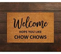 Alfombrilla Baño Bienvenidos, Espero Que Les Gusten Los Chow Chows. Alfombra Baño Absorbente Felpudo Entrada Lavable Felpudo para Exterior Inodoro Ducha 40X60Cm