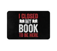 Alfombrilla Baño Cerré Mi Libro para Estar Aquí. Alfombra Baño Plegable Felpudo Entrada Secado Rápido Felpudo para Cocina Interior Puerta 40X60Cm