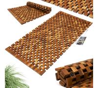 Alfombrilla baño madera 80x50cm interior antideslizante
