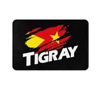 Alfombrilla Baño Tigray En Mi Corazón Tigray Dentro De Mí Bandera De Tigray Alfombra Baño Antideslizante Felpudo Entrada Secado Rápido Alfombra Entrada para Jardín Cocina Puerta 40X60Cm