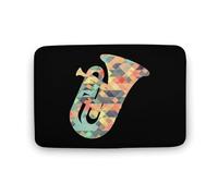 Alfombrilla Baño Tuba Instrumentos Música Arte Tuba Instrumentos Música Arte Felpudo Entrada Secado Rápido Felpudo Lavable Alfombra Baño para Cocina Inodoro Ducha 40X60Cm