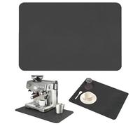 Alfombrilla Cafetera, 60 x 50cm Alfombrilla Escurreplatos con Fondo Antideslizante Estera para Máquina de Café Escurreplatos Protector de Encimera, para Mostrador de Cocina (Gris Oscuro)