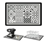 Alfombrilla Cafetera Accesorios Cocina Tapete - Café Estera Absorbente Aislamiento Térmico Antiquemaduras Fondo Antideslizante Escurridor Platos Escurreplatos ， Prensador Anti-vibración Mat,40 * 60cm