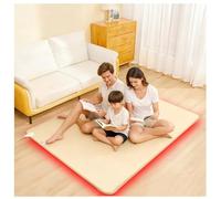 Alfombrilla calefactora Almohadilla calefactoras eléctrica Alfombrilla Des Ahorro energético 60 Niveles de Ajuste Des Temperatura/Temporizador de 12 Horas,Beige,200×500cm