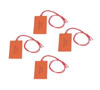 Alfombrilla Calefactora de Silicona, 4 Uds., Almohadilla Calefactora de Goma de Silicona Flexible, Manta Eléctrica, Alfombrilla Flexible de 12V y 15W