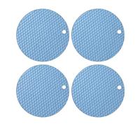 Alfombrilla Circular Antiescaldado De Silicona Resistente Al Calor, Estante for Ollas, Protección Antideslizante for Encimera Cocina, Uso Doméstico, 4 Uds para Cocina(Color 1)