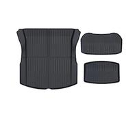 Alfombrilla Coche para Tesla para Model 3 para Highland 2024 Estera Delantera Trasera Maletero TPE Impermeables Resistentes Intemperie Esteras Capa Arriba Abajo(Trunk Mat 3in1 Set)