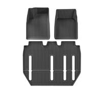 Alfombrilla Coche para Tesla para Modelo X 2022-2025 Alfombrillas Suelo TPE Impermeables Resistentes Al Desgaste Pies Esterilla Delantera Trasera Maletero(7 Seat Floor Mat)