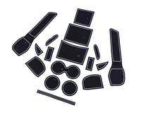 Alfombrilla con Ranura para Puerta De Coche, Portavasos, Almohadilla Antideslizante, Decoración, Accesorios para Coche para Nissan X-Trail X Trail T32 2014-20 Protección(Bianco)