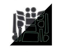 Alfombrilla con Ranura Puerta Interior Coche Caja Almacenamiento Vasos De Agua Antideslizante Accesorios para Kia para Optima JF K5 2016-2020 Protege la Superficie Original del vehículo.(Bianco)