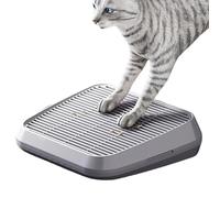 Alfombrilla Controladora de para Gatos - Plataforma de doble filtro con diseño de rampa universal, 35x31 cm - Ideal para uso con areneros, protección de suelos y áreas de descanso