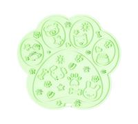 Alfombrilla cuadrada de silicona con forma de pata, antideslizante, cóncava y convexa, alimentador lento, grado alimenticio, sin olor, para perros, cachorros, alivio de la ansiedad, viajes, camping