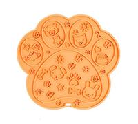 Alfombrilla cuadrada de silicona con forma de pata, antideslizante, cóncava y convexa, alimentador lento, grado alimenticio, sin olor, para perros, cachorros, alivio de la ansiedad, viajes, camping
