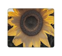 Alfombrilla cuadrada para mouse con bordes cosidos, 20.1 x 24.1 cm, alfombrilla de mouse pequeña para mouse inalámbrico, alfombrilla de ratón gigante de girasol para laptop, juegos, oficina y