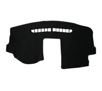 Alfombrilla Cubierta salpicadero Alfombrilla Anti-UV Para Salpicadero De Coche Para VW Para POLO MK4 2002 2003 2004 2005 2006 2007 2008(LHD Suede-Red edge)