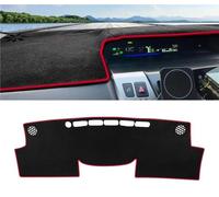 Alfombrilla Cubre Salpicadero para Toyota para Prius V para Plus para Alpha para Hybrid 2012-2017 2018 2019 Cubierta para Tablero Automóvil Almohadilla para Parasol(A LHD Red Side)