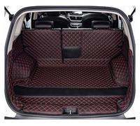 Alfombrilla Cuero Integral para Roewe D5X para MG HS MK2 (2022-2026) Interior para Maletero Trasero Funda Maletero Coche(Black Reda)