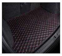 Alfombrilla Cuero Maletero Trasero Coche Alfombrilla Maletero Coche para Hyundai para Accent para Solaris RB RC Alfombrillas Impermeables Accesorios Organizadora Tanque(Negro Rojo,Medio Paquete)