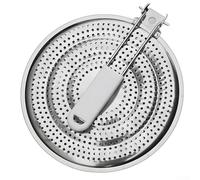 Alfombrilla de acero inoxidable resistente al calor diseñada para proteger las superficies de la estufa mientras permite una conducción uniforme del calor para mejores resultados de cocción (A)