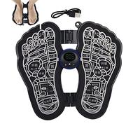 Alfombrilla de acupoint para pies, almohadillas de masaje para estimulador de pies EMS, herramienta de masaje de pies con 6 modos y 9 intensidades para el hogar, viajes y oficina Fulenyi