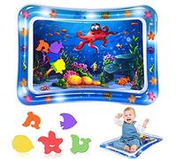 Alfombrilla De Agua Para Bebé, 70 x 50 cm Alfombrilla De Agua Inflable, Inflable Alfombra De Juego, Inflable Tapete De Bebés, Estimulación Del Crecimiento De Su Bebé(Fondo Marino)