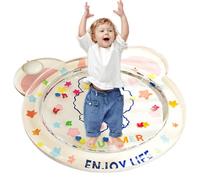 Alfombrilla de Agua para Bebés - Cojín Sensorial de Agua con Animales de Dibujos Animados,Alfombrilla Sensorial Plegable para Desarrollo Suministros Infantiles Unisex