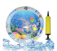 Alfombrilla de agua para gatos, cama sensorial de enfriamiento y estampado animal, almohadilla gruesa inflable para mascotas, tapete de juego interactivo para perros y gatos, juguetes concentrados